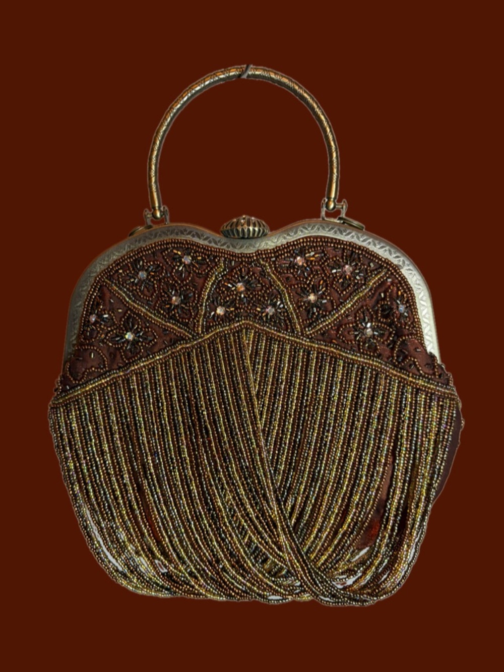 👜Vintage Beaded Fringe Evening Bag👜